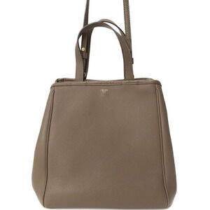 Celine Folded Cabas Grained Calfskin Shoulder bag